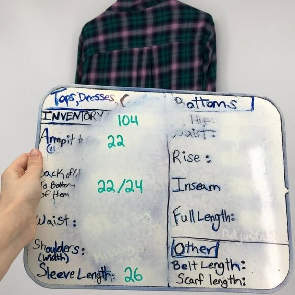 BP Green  and pink plaid button down flannel shirt - Picture 10 of 13